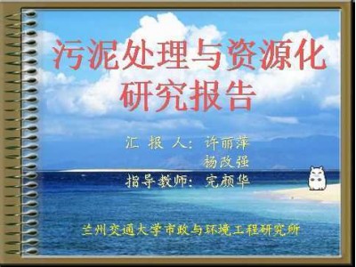 污泥处理与资源化研究报告