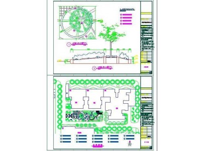 西安明德广厦环境景观工程施工图